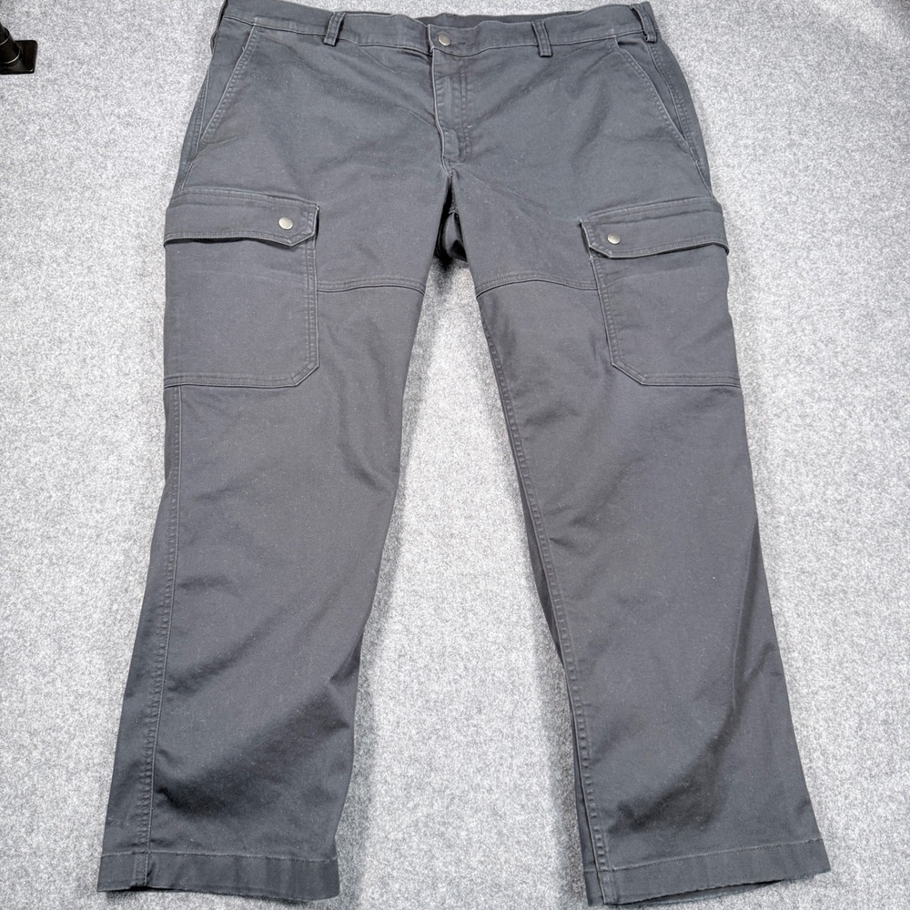 40 Grit by Duluth Trading Mens Slim Fit Cargo Pants Black 44x30 Utility Workwear - Picture 1 of 9